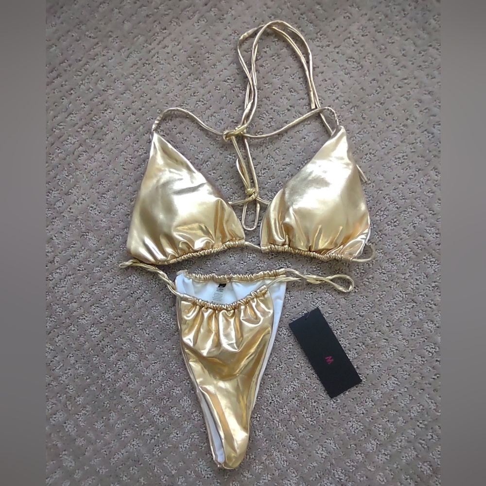 Be Wicked gold bikini